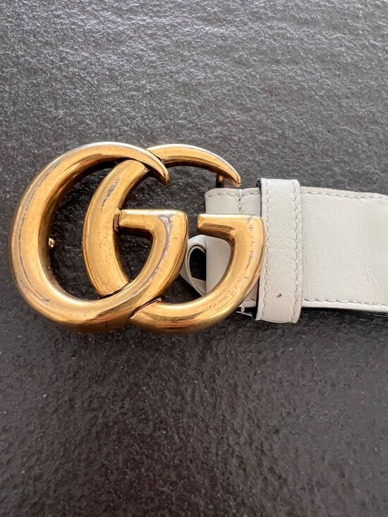 Gucci Red White Blue Marmont Belt main image 8